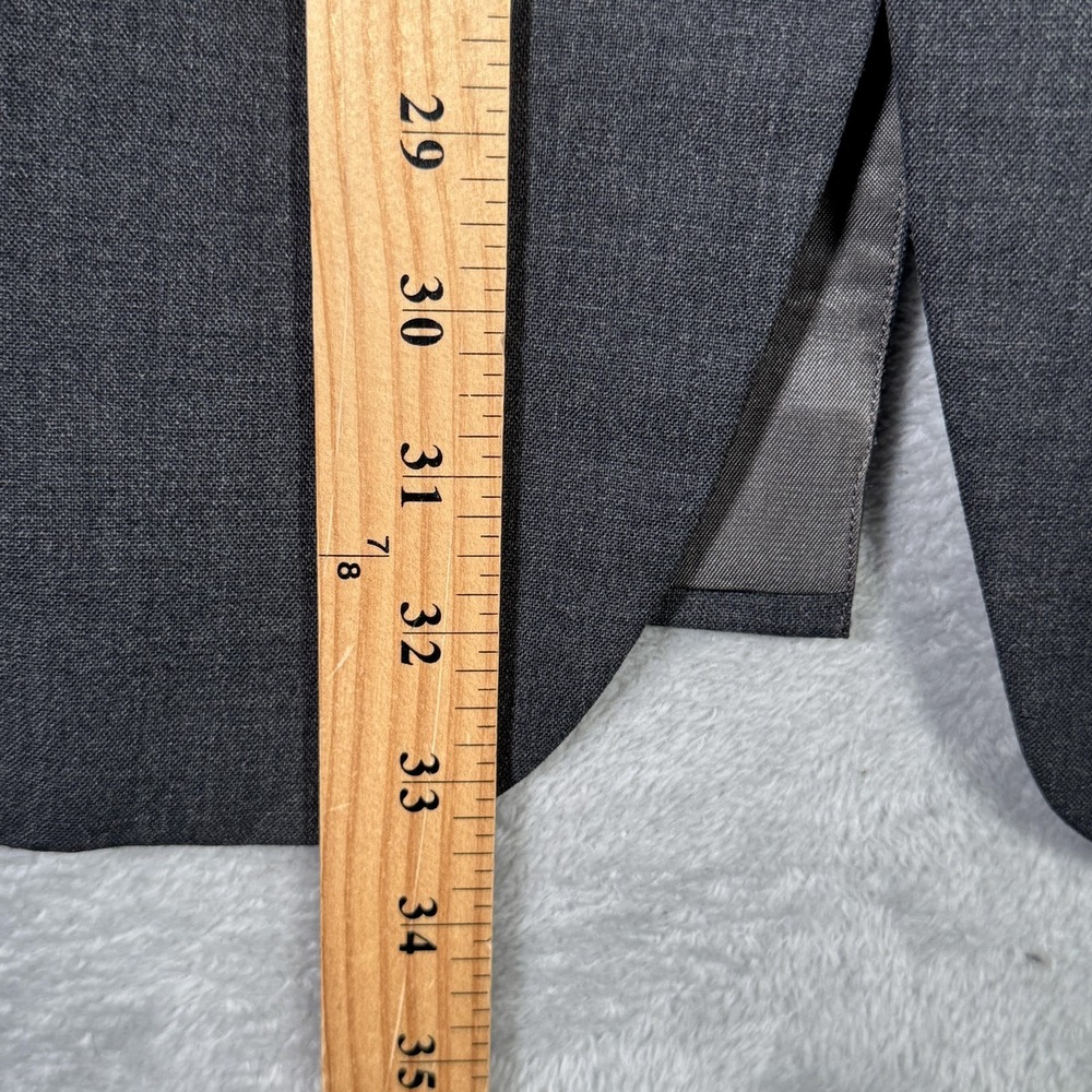 Polo Ralph Lauren Blazer Mens 44 Gray Wool Sport Coat Jacket Made USA Classic - Picture 8 of 12